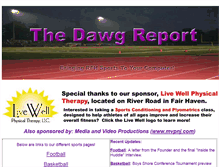 Tablet Screenshot of dawgreport.com